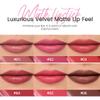JUAAZIN Cerise Matte Lipstick Crayon - High Pigment Creamy Formula, Waterproof Long Lasting, Smooth Glide Application, Non-Sticklipstick, Ultra Thin Lightweight, Velvet Matte Lip Feel for Women 02# view 4
