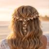 Formery Mini Mermaid Starfish Hair Clips Gold Beach Braid Jewelry Rhinestone Hair Accessories for Women (15PCS) view 3