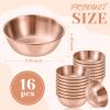 Vesici 16 Pcs Stainless Steel Facial Bowls 3.35 Inches Esthetician Mixing Bowls Esthetician Supplies for Women Skincare Salon Cosmetic Spa Home Use (Rose Gold) view 2