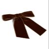Jennifer Behr Women's Velvet Bow Barrette, Topaz, Brown, One Size view 1