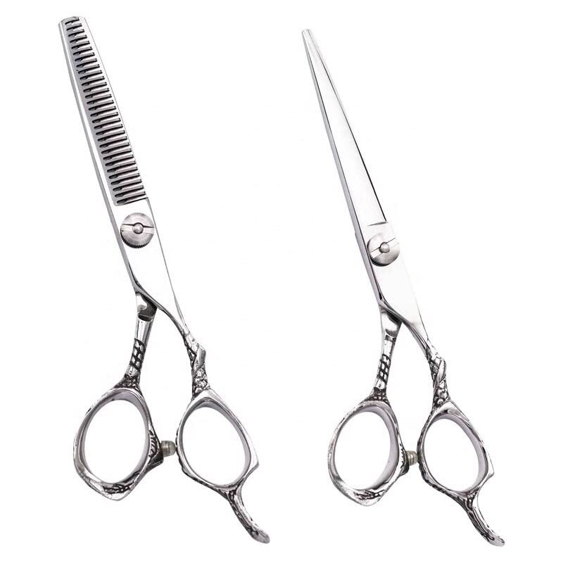 Hair Cutting Scissors, 6 Inch Salon Professional Hair Cutting Tools Thinning Trimming Hairdressing Scissor Shears Barber Scissors Set Hair Cutting Tools
