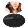 ZJchao Reusable Makeup Removing Pads, Double Sided Soft Fiber Fabric Black Makeup Cleansing Pads for Heavy Makeup Removal with Water No Chemical Lotion Needed view 3