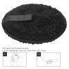 ZJchao Reusable Makeup Removing Pads, Double Sided Soft Fiber Fabric Black Makeup Cleansing Pads for Heavy Makeup Removal with Water No Chemical Lotion Needed view 4