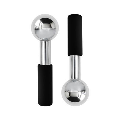 Betyura Ice Globes for Face & Eyes  Unbreakable Stainless Steel Cooling Cryo Sticks, Hot & Cold Facial Roller for Puffiness, Dark Circles & Daily SkincareBlack