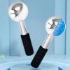 Betyura Ice Globes for Face & Eyes  Unbreakable Stainless Steel Cooling Cryo Sticks, Hot & Cold Facial Roller for Puffiness, Dark Circles & Daily SkincareBlack view 2