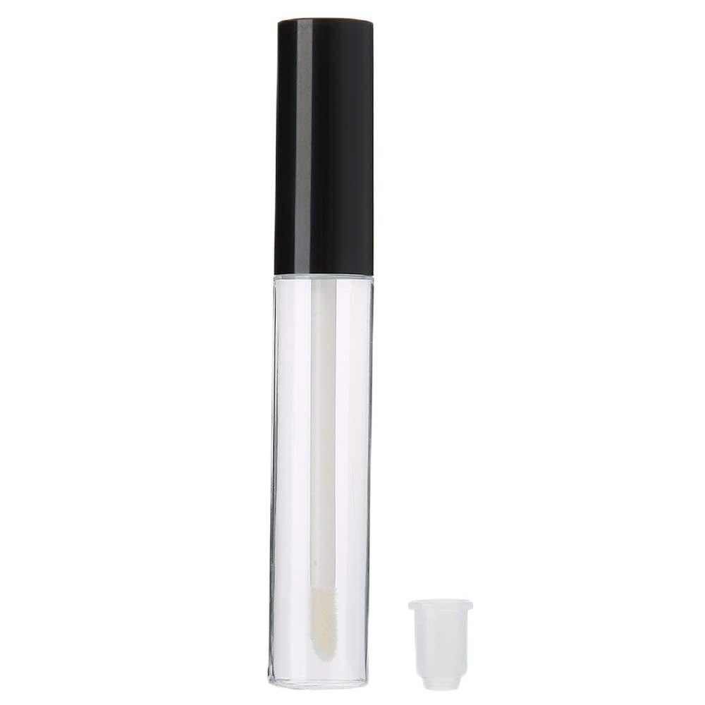 25Pcs 10ml Transparent Empty Lip Gloss Tubes with Brush, Hygienic DIY Lip Balm Bottles, Leak Proof Cosmetic Containers for Travel, Business or Daily Use