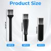 30 Pcs Electric Shaver Cleaning Brush 3 styles Double Sided, Long, Short Razor Brush Replacement for Trimmer Hair Clipper Keyboard Cleaning (Black) view 2
