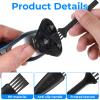 30 Pcs Electric Shaver Cleaning Brush 3 styles Double Sided, Long, Short Razor Brush Replacement for Trimmer Hair Clipper Keyboard Cleaning (Black) view 3