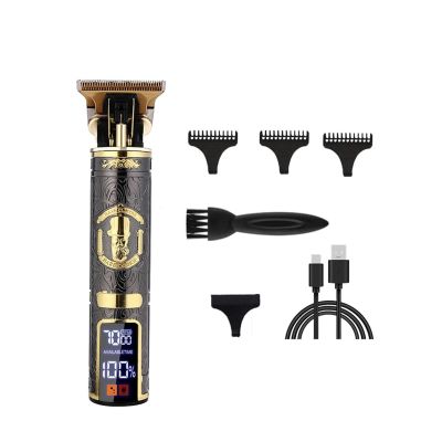 Vintage T9 Cordless 0mm Professional Hair Clippers Electric Trimmers for Men Clipper Hair Cutting Machine(Digital Display 25)