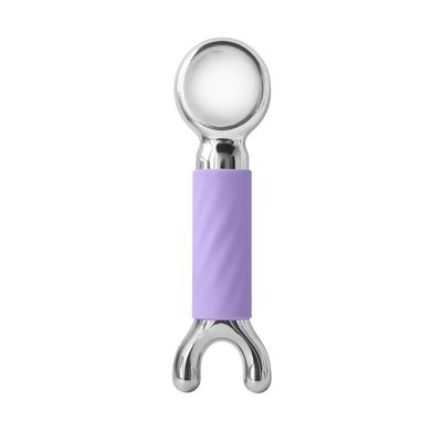 Betyura Ice Globes for Face & Eyes  Dual-Head Stainless Steel Facial Cryo Sticks with Silicone Grip, Cooling Globes to Reduce Puffiness Wrinkles - Purple