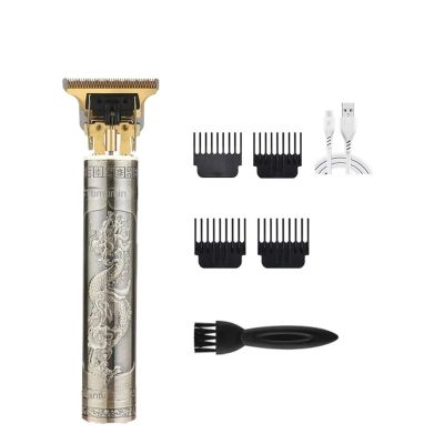 Hair Clipper Electric Clippers New Electric Men Retro T9 Style Buddha Head Carving Oil Head Trimmer(ABS 3)