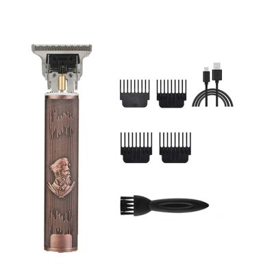 Hair Clipper Electric Clippers New Electric Men Retro T9 Style Buddha Head Carving Oil Head Trimmer(ABS 9)