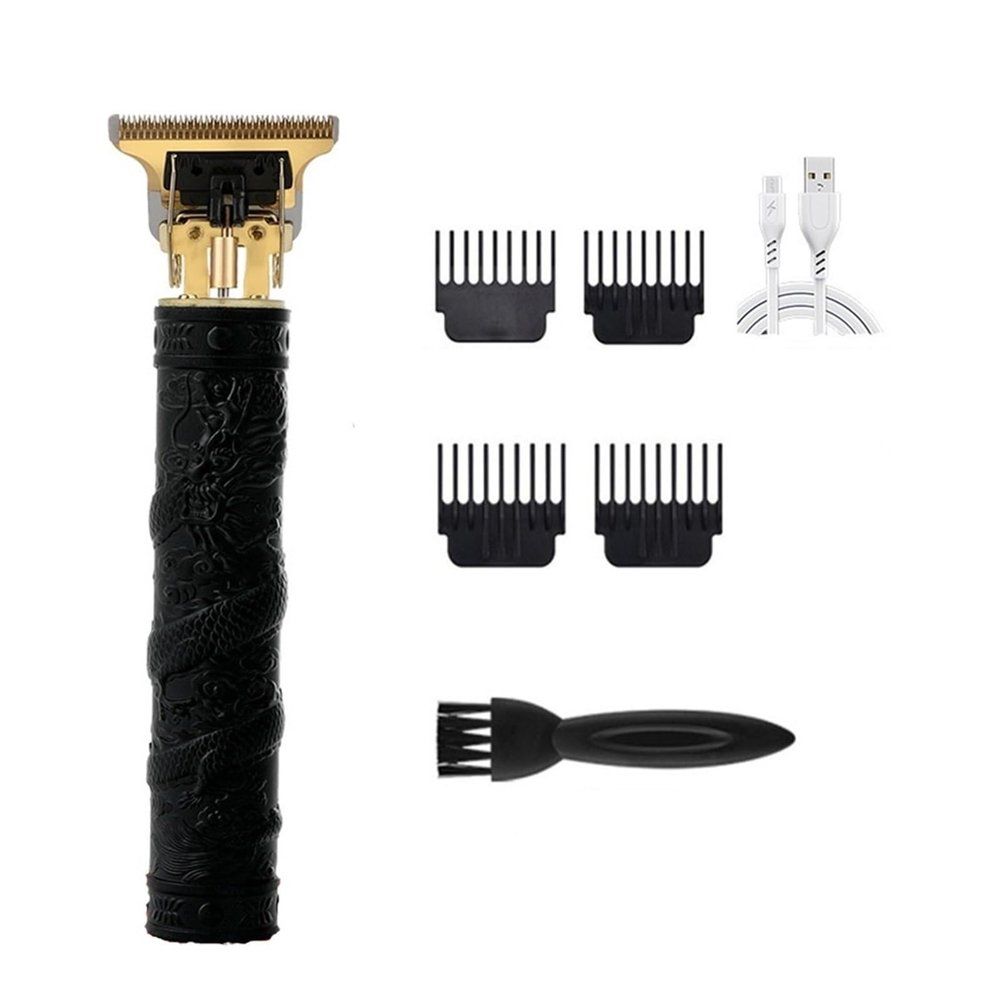 Hair Clipper Electric Clippers New Electric Men Retro T9 Style Buddha Head Carving Oil Head Trimmer(ABS 7)