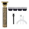 Electric Hair Clipper Professional USB Cordless Clipper Professional Beard Trimmer Haircut Grooming Kit Hair Cutting Machine(ABS Dragon) view 1