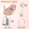BEIQIYA Portable Mini Nail Clipper, Stainless Steel Keychain Nail Clipper Trimmers, Small Folding Fingernail Toenails Tools Accessories for Backpack Handbag Travel Men Women- Silver view 2