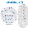 6 PCS Shower Caps for Women, Double Side Waterproof Shower Cap, Reusable Elastic Bath Caps for Shower, EVA Bathing Shower Caps, Bath Hair Caps - Paw view 4