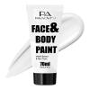 PASNOWFU White Face Paint 70ml - Professional Water-Based Body Paint for Skeleton, Clown & Zombie Looks, Non-Toxic Washable Face Body Paint for Halloween SFX Cosplay Makeup ,Costume Events,Party view 1