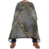 RPLIFE Black Grey Marble Hair Salon Cape, Hairdresser Cape Washable, Salon Capes Clients Waterproof view 2