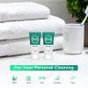 Travel Size Body Wash, Mini Shower Gel Set, 0.7 oz/20 ml Individually Wrapped Bulk Trial Sample Small Single Use Toiletries Amenities Kit for Men & Women for Hotel/Camping/Homeless (100 Pack) view 3