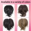 10 Inch Claw Clip Extension, Straight Messy Bun Fake Hair Piece,Claw Clip Short Ponytail Extension for Women Thick Fluffy Hairpieces (Dark Brown) view 3