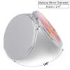 zxxpensy Abstract Marble Texture with Gold Pink Compact Mirror Handheld Round Foldable Portable Travel Makeup Mini Mirror for Women Girls Purse Pocket view 2