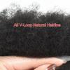 4MM Afro Curly Toupee Human Hair Units for Black Men Weave Hairpieces African American Man Wave Coily Hair Replacement System (Thin Skin Afro, 4MM Wave-1B# Off Black) view 3