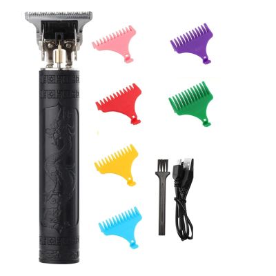 Vintage T9 Electric Cordless Hair Cutting Machine Professional Hair Barber Trimmer for Men Clipper Shaver Beard Lighter(Plastic 1)