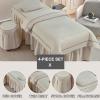 Red,70x190cm/27.5x74.8in,Massage Bed Cover with Face Hole,Washable Cover Elastic Reusable Beauty SPA Couch Massage Cover for 80cm Or Less Massage Bed view 2