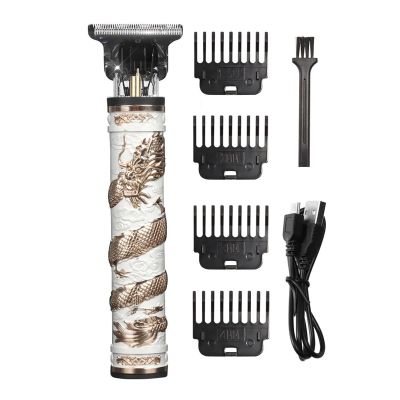 Vintage T9 Hair Clipper Professional Hair Cutting Machine Electric Shaver Trimmer for Men Machine Shaving Trimmer Beard Haircut(Dragon)