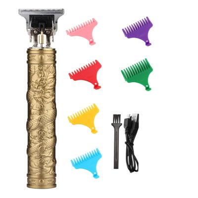 Vintage T9 Electric Cordless Hair Cutting Machine Professional Hair Barber Trimmer for Men Clipper Shaver Beard Lighter(Plastic 16)