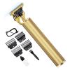 Electric Hair Cutting Machine Vintage T9 Clipper Hair Rechargeable Man Shaver Trimmer for Men's Barber Professional New Good(Golden) view 2