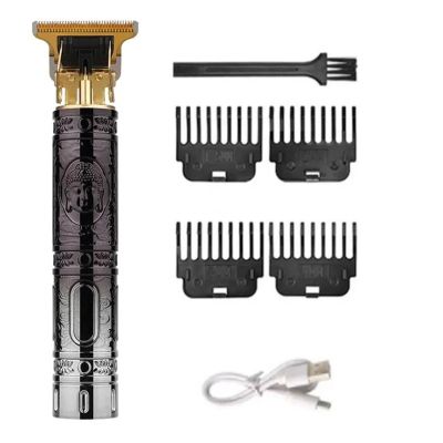 Finishing Fading Blending Professional Hair Trimmer for Men Pro Beard Trimmer Electric Hair Clipper Lithium Hair Cutting Machine(HY Buddha-no Box)