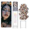 Body Glitter Stick for Face, Body & Hair - Red & Silver/Brown Chunky Sparkle Glitter, 2 Pack | Long Lasting Party Makeup for Festival, Rave, Concert & Cosplay view 3