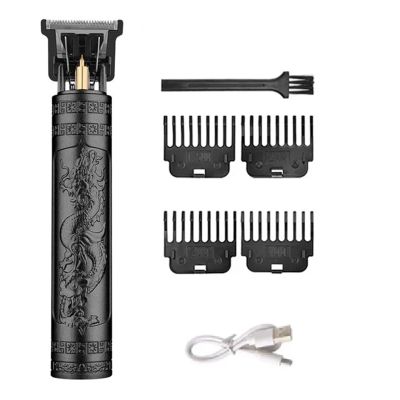 Electric Hair Cutting Machine Vintage T9 Clipper Hair Rechargeable Man Shaver Trimmer for Men's Barber Professional(Black Dragon A)
