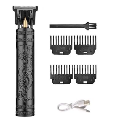 Professional Hair Clipper for Men Vintage T9 Electric Hair Cutting Machine Hair Clipper Barber Shaver Rechargeable Hair Trimmer(Black Dragon A)