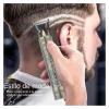 Professional Hair Clipper for Men Vintage T9 Electric Hair Cutting Machine Hair Clipper Barber Shaver Rechargeable Hair Trimmer(Black Dragon A) view 3