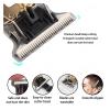 Electric Hair Cutting Machine Vintage T9 Clipper Hair Rechargeable Man Shaver Trimmer for Men's Barber Professional(Metal blackLCD) view 4