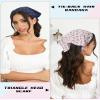 Molans Cotton Floral Hair Scarf, 2PCS Triangle Head Bandanas for Women Girl view 2