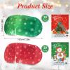 Demissle 60 Pack Christmas Steam Eye Masks Bulk for Dry Eyes Disposable Eyes Masks Cover Self Heating Red and Green Moist Heat Eyemasks Holiday Warm Eye Compress Gift for Women Home Office Travel view 2