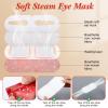 Demissle 60 Pack Christmas Steam Eye Masks Bulk for Dry Eyes Disposable Eyes Masks Cover Self Heating Red and Green Moist Heat Eyemasks Holiday Warm Eye Compress Gift for Women Home Office Travel view 3