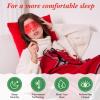 Demissle 60 Pack Christmas Steam Eye Masks Bulk for Dry Eyes Disposable Eyes Masks Cover Self Heating Red and Green Moist Heat Eyemasks Holiday Warm Eye Compress Gift for Women Home Office Travel view 4