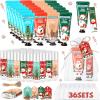 144 Pcs 36 Sets Christmas Hand Cream and Lip Balm Gift Bulk Set,Moisturizing Lip Balm Hand Lotion with Organza Bag Xmas Card, Holiday Birthday Party Favors Stocking Stuffers Gifts for Women view 1
