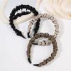 6 Pcs Vintage Fabric Wave Hairband For Ladies - Cute Solid Shade Non-slip Tooth-equipped Hair Hoop Accessory(B) view 3