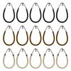 15PCS Elastic Hook Hair Tie Ponytails Hooks Elastic Band Hair Styling Hairs Cord Hairs Clips for Women Girls Curly LongHair (Black, Brown and Blonde) view 1