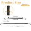 15PCS Elastic Hook Hair Tie Ponytails Hooks Elastic Band Hair Styling Hairs Cord Hairs Clips for Women Girls Curly LongHair (Black, Brown and Blonde) view 2