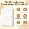 Clyzo Castor Oil Pack Wrap for Stomach Belly Reusable Castor Oil Compress and Packs Kit with Six Adjustable Straps view 2