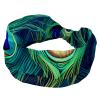 1 Pack Peacock Feathers-744 Elastic Soft Fabric Non-Slip Women's Fashion Headbands - Soft, Wide, and Stylish for All Occasions view 1
