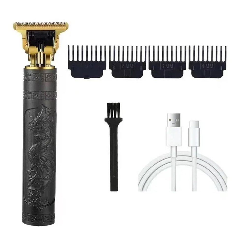 Electric Hair Clipper T9 Hair Trimmer for Men Rechargeable Electric Shaver Beard Barber Hair Cutting Machine Men Beard Trimmer(Black DragonA-no Box)