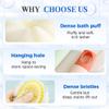 2-in-1 Bath Scrubber Back Brush,2025 New Shower Body Brush with Bristles and Loofah,Double-Sided Bath Back Scrubber with Long Handle for Women, Men, The Elderly (Pink A+B) view 3