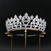 14K Gold Moissanite Glamorous Bridal Crown, High-End Wedding Tiara Hair Accessory for Women, Ideal Gift for Brides, Anniversaries, and Formal Parties (Style 1) view 2